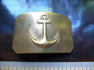 Vintage Belt Buckle Officer Army Military Navy River Fleet Soviet Ussr