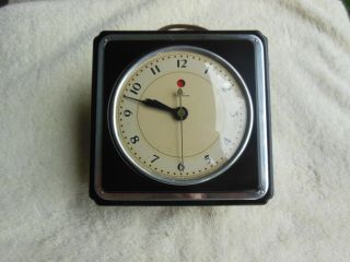 Vintage Deco Telechron Electric Clock Model 3f59 " Squarart "