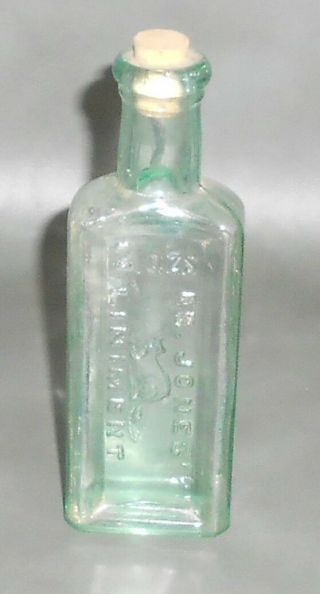 C1890 Antique Aqua Bottle Dr.  Jones 