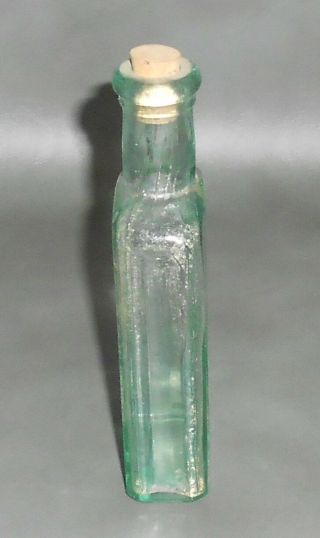 c1890 Antique Aqua Bottle Dr.  Jones ' Beaver Liniment. 3