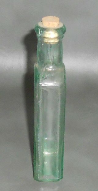 c1890 Antique Aqua Bottle Dr.  Jones ' Beaver Liniment. 5