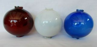Red,  White & Blue Glass Balls,