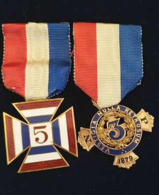 MEGA RARE Civil War POW Survivor Medal & Exquisite 5th Corps Badge,  Research 4