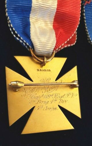 MEGA RARE Civil War POW Survivor Medal & Exquisite 5th Corps Badge,  Research 6