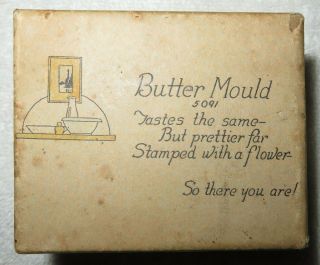 Vintage Wood Butter Mold Robert Kellogg Novel Gifts Butter Mould 5091 4