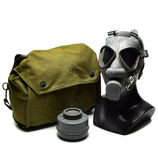 Finnish Army Military Gas Mask Protection Surplus Mask Respirator W Bag Filter