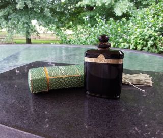 Vintage Caron Nuit De Noel Perfume Baccarat Style Bottle/box 1 Oz - 3 "