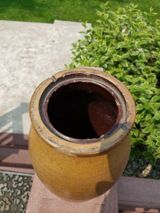 Rare Salt Glaze Stoneware Wax Seal Canning Jar Crock Leitzinger Clearfield Pa 4