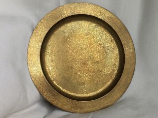 Tiffany Studios York Dore Plate 1736 Gold Bronze