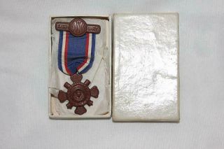 1883 Auxiliary To Sons Of Union Veterans Of The Civil War Ribbon Medal Pin