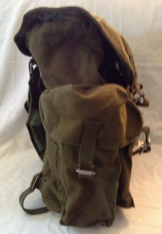 Vintage Military Canvas Backpack - Day Pack - German Army Style 2