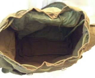 Vintage Military Canvas Backpack - Day Pack - German Army Style 6