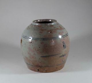 Antique Late Ming Dynasty Chinese Pottery Spice Jar / Vase