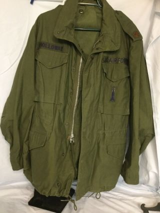 Vintage 1970 Air Force M65 Vietnam Field Jacket Large Regular Rolane Sportswear