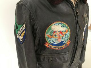 Navy Helicopter G - 1 jacket HAL - 3 Seawolves with very rare Rowell ' s Rats patch 8