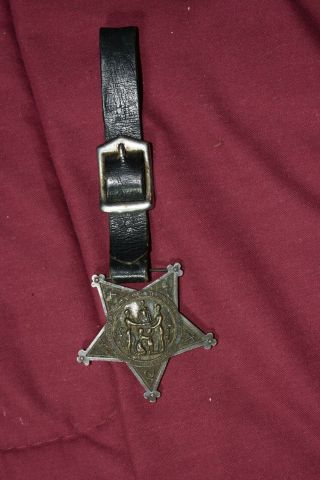 Grand Army Of The Republic (g.  A.  R. ) Bronze Watch Fob,  1880 