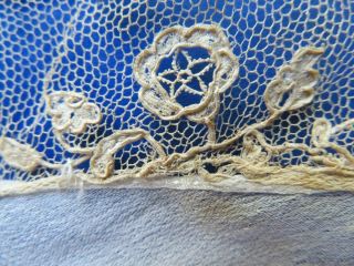A SILK CHIFFON ENGAGEANT SLEEVES WITH 18TH CENTURY ALENCON LACE EDGING 5