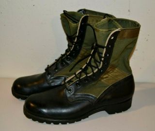 Vietnam Combat Jungle Boots Spike Protective December 1966 Size 9w