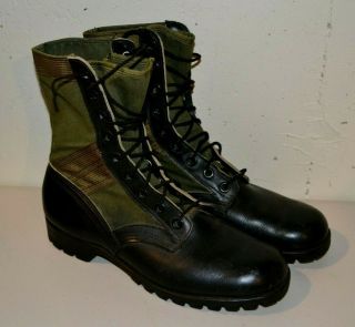 Vietnam Combat Jungle Boots Spike Protective December 1966 Size 9W 2