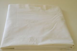 Vintage Swiss Pillow Sham Embroidered “ak” Monogram Ss368