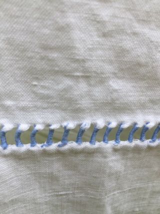 Vintage French metis linen sheet with Initials AH 2m x 3m 5