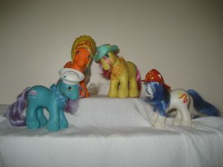Set of 4 Vintage Big Brother My Little Ponies (Pony) MLP Hasbro 1980 ' s 8