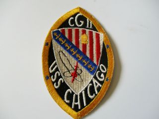 Vietnam Usn Us Navy Uss Chicago Cg11 Guided Missile Cruiseer Squadron Patch