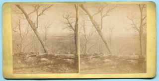 Civil War GETTYSBURG BATTLEFIELD Mumper Stereoview CULP’S HILL to BARLOW’S KNOLL 2