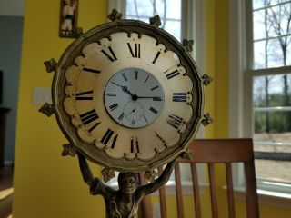French or English Bronze Clock Blackamoor Victorian Verge Fusee Watch Liverpool 2