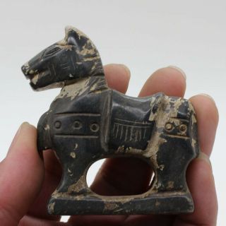 Chinese Collectibles,  Jade hand - carved,  The ancient horse pendant statue H26 3