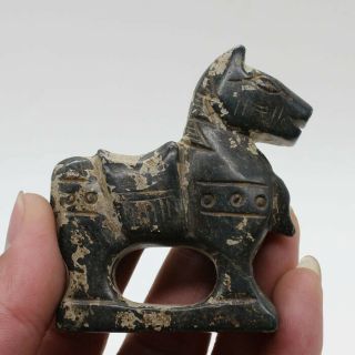 Chinese Collectibles,  Jade hand - carved,  The ancient horse pendant statue H26 4