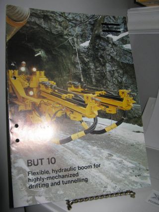 Atlas Copco But 10 Hydraulic Boom Tunnelling Sales Brochure 12 Pgs - Vg