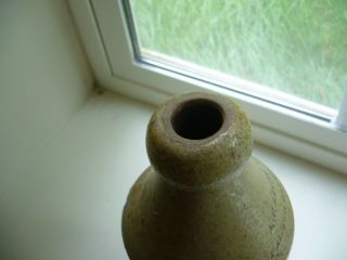 Stoneware Bottle AW.  MASON PALMER DEPOT No Cracks Or Chips.  Mass. 3
