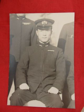Antique Japanese World War 2 WW2 Imperial Japan Navy Officer Hat Cap w/photo 2