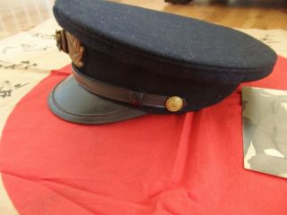 Antique Japanese World War 2 WW2 Imperial Japan Navy Officer Hat Cap w/photo 6