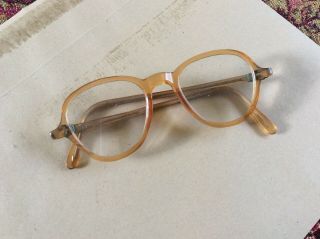 Vintage Eyeglasses.  Old,  1940’s.  With Case.  Item,  Unusual.