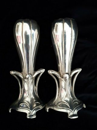 Vintage Benedict - Proctor Silver Plated Candle Holders Lead 1920s Art Deco Canada