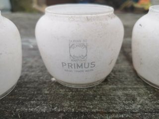 Vintage Jena Glas Primus Scott Mainz Glass Lamp Shades X3 old stock 3