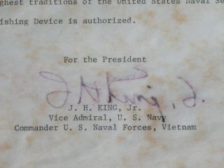 Vtg 70s BRONZE STAR MEDAL Certificate Write Up USMC US Military Navy Vietnam War 6