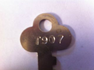 1 Antique T907 Trunk Keys,  Steamer,  Old,  Vintage,  Key,  Rare,  Trunks,  Foot Locker