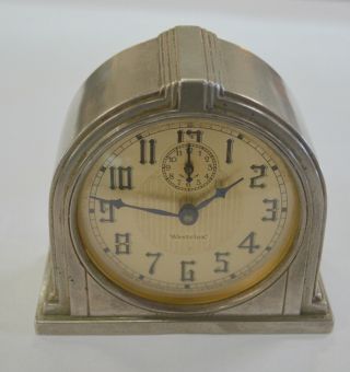 Vintage Westclox Art Deco Alarm Clock Model 61 D