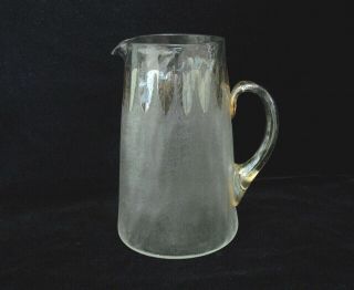 19th Century England Pomona Glass Tankard Pitcher