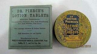 Vintage Medicine Tin Dr.  Pierce 