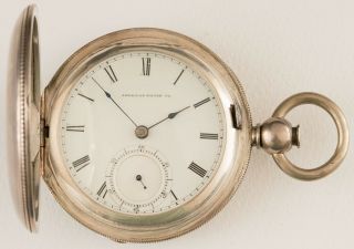 Large Antique Coin Silver Waltham Ps Bartlett 18 Size Model 1857 Pocket Watch