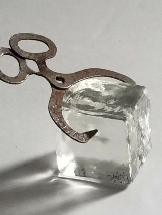 VINTAGE TOY - BLOCK OF ICE WITH TONGS 2