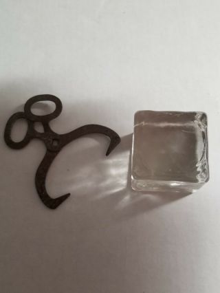 VINTAGE TOY - BLOCK OF ICE WITH TONGS 3