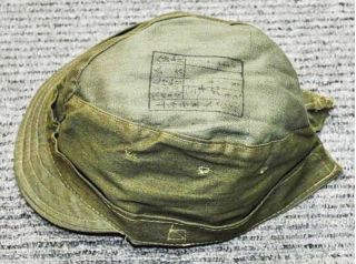 WW2 Imperial Japanese Military Navy Cap Hat Showa 19 Vintage Antique 1944 3