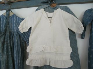 Old Primitive Rag Doll Dress Cream Color Fabric American Country Find AAFA 2