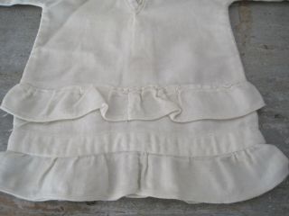 Old Primitive Rag Doll Dress Cream Color Fabric American Country Find AAFA 4