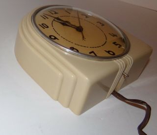 Art Deco Telechron Kitchen Wall Clock
